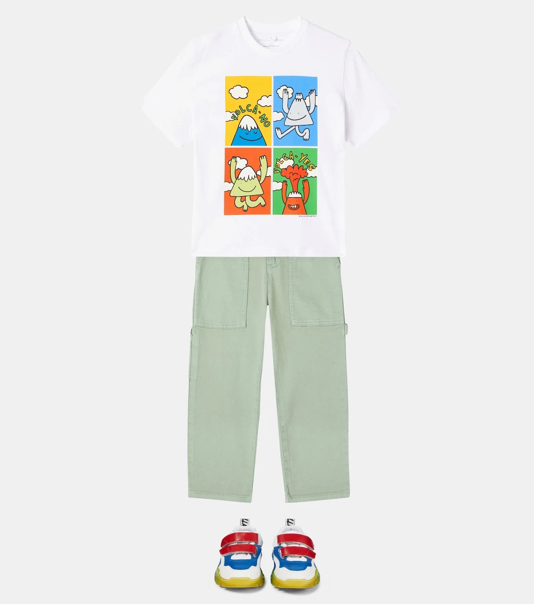 Stella McCartney Kids - Appliqué cotton-blend cargo pants