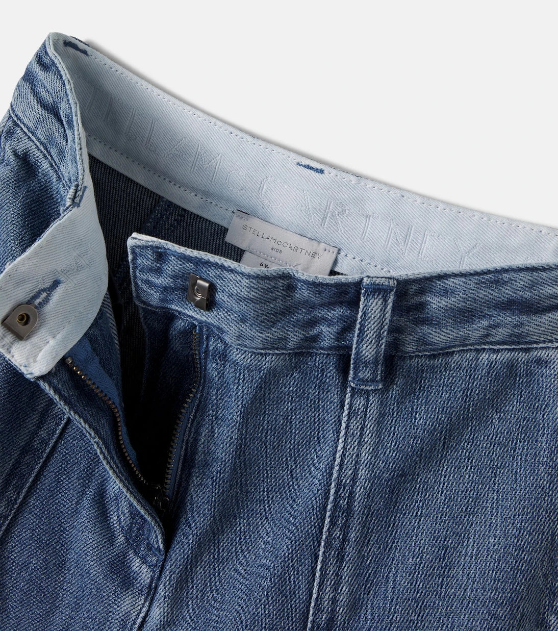 Stella McCartney Kids - Patch-appliqué barrel-leg jeans