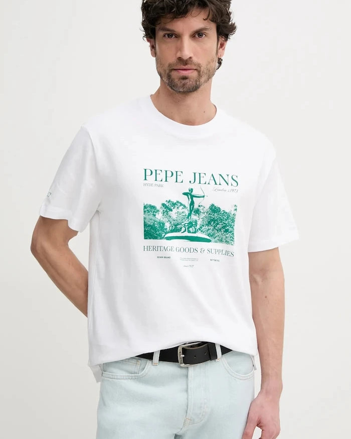 Памучна тениска Pepe Jeans PATCH