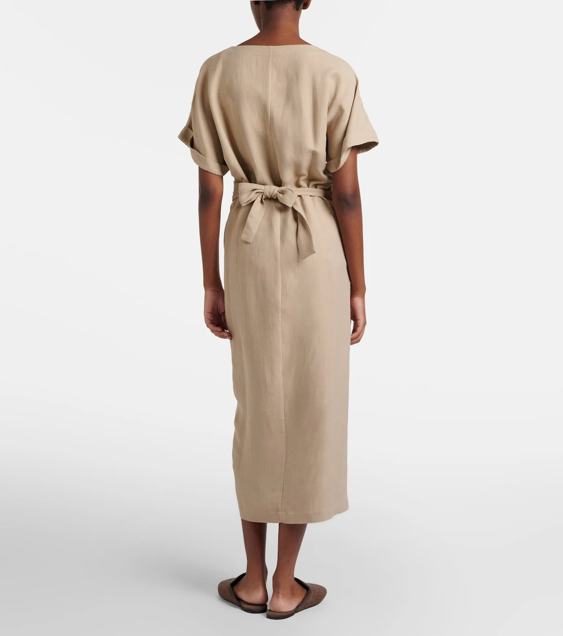 Brunello Cucinelli - Drape görünümlü anvelop elbise
