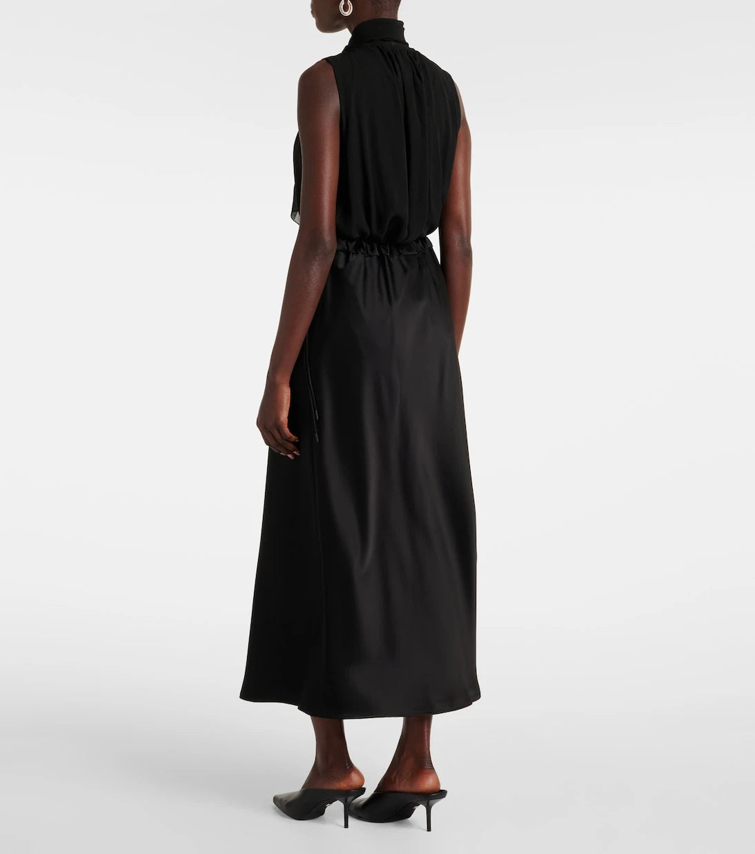 Max Mara - Editore satin midi skirt