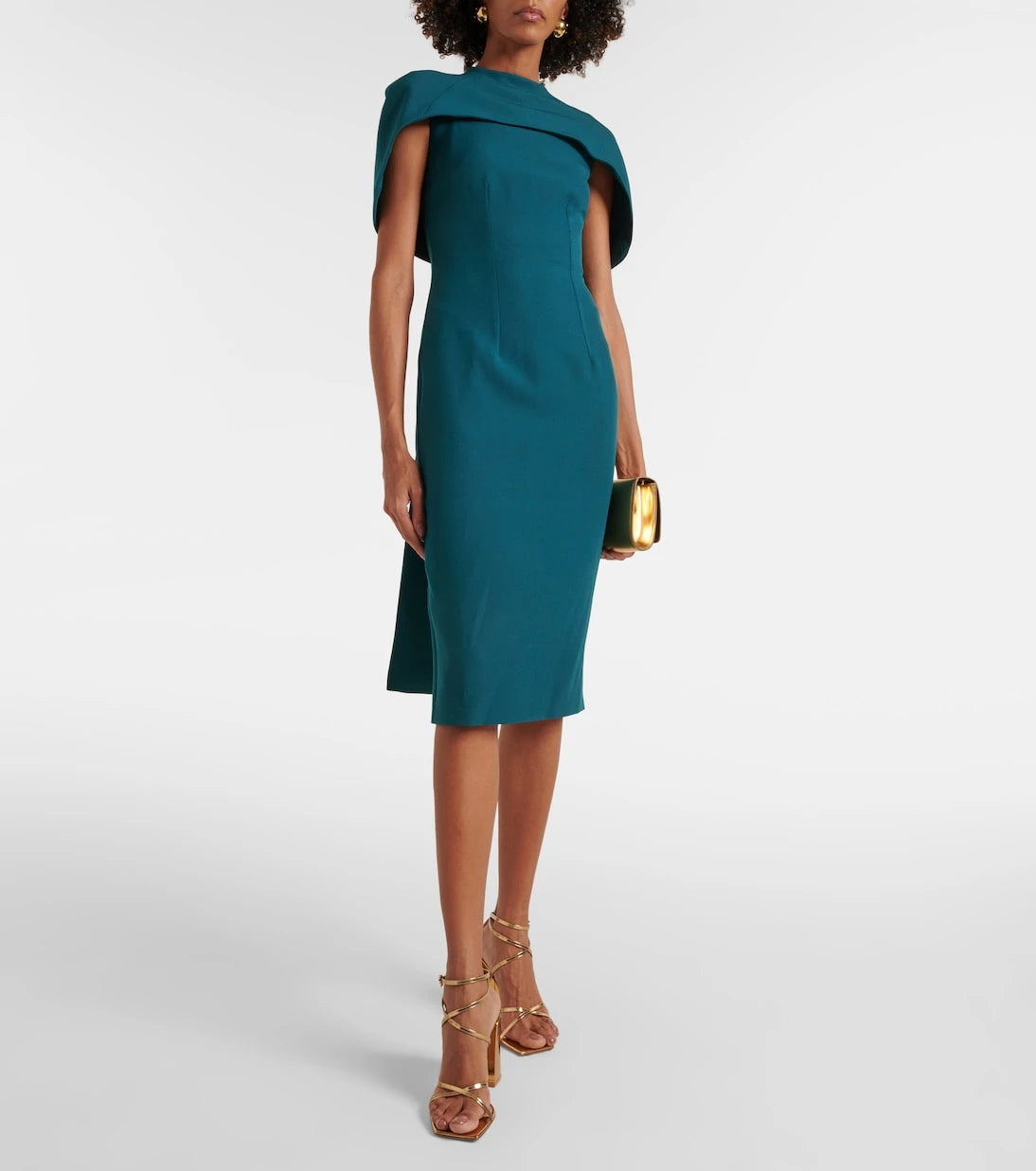 Safiyaa - Kalika caped midi dress