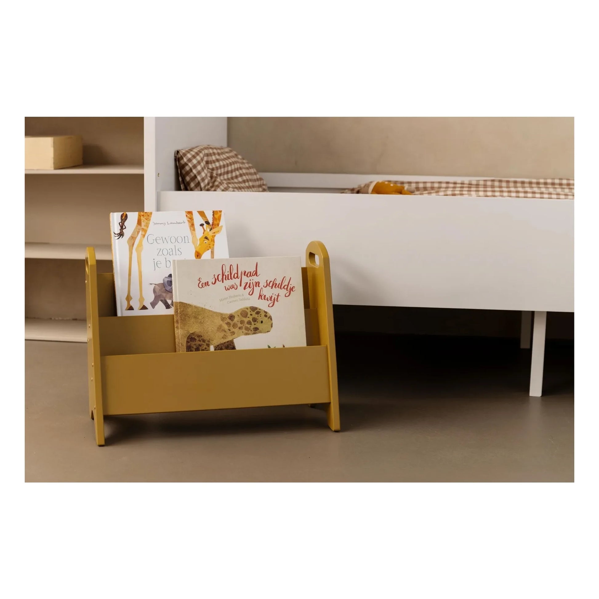 Nofred - Wooden bookcase | Yellow Curry colour