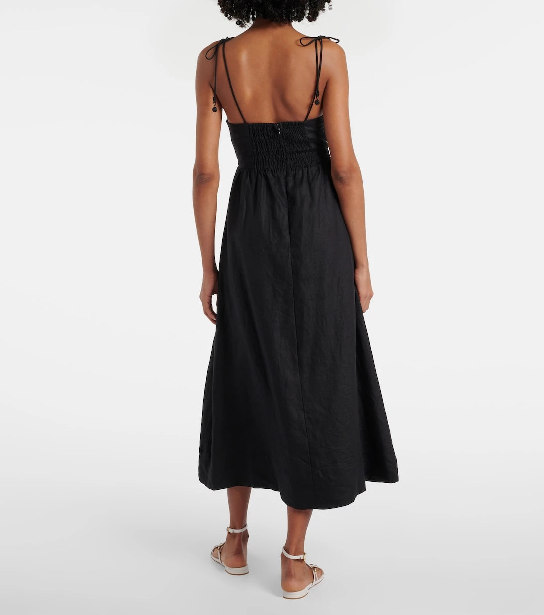 Farm Rio - Linen lace midi dress