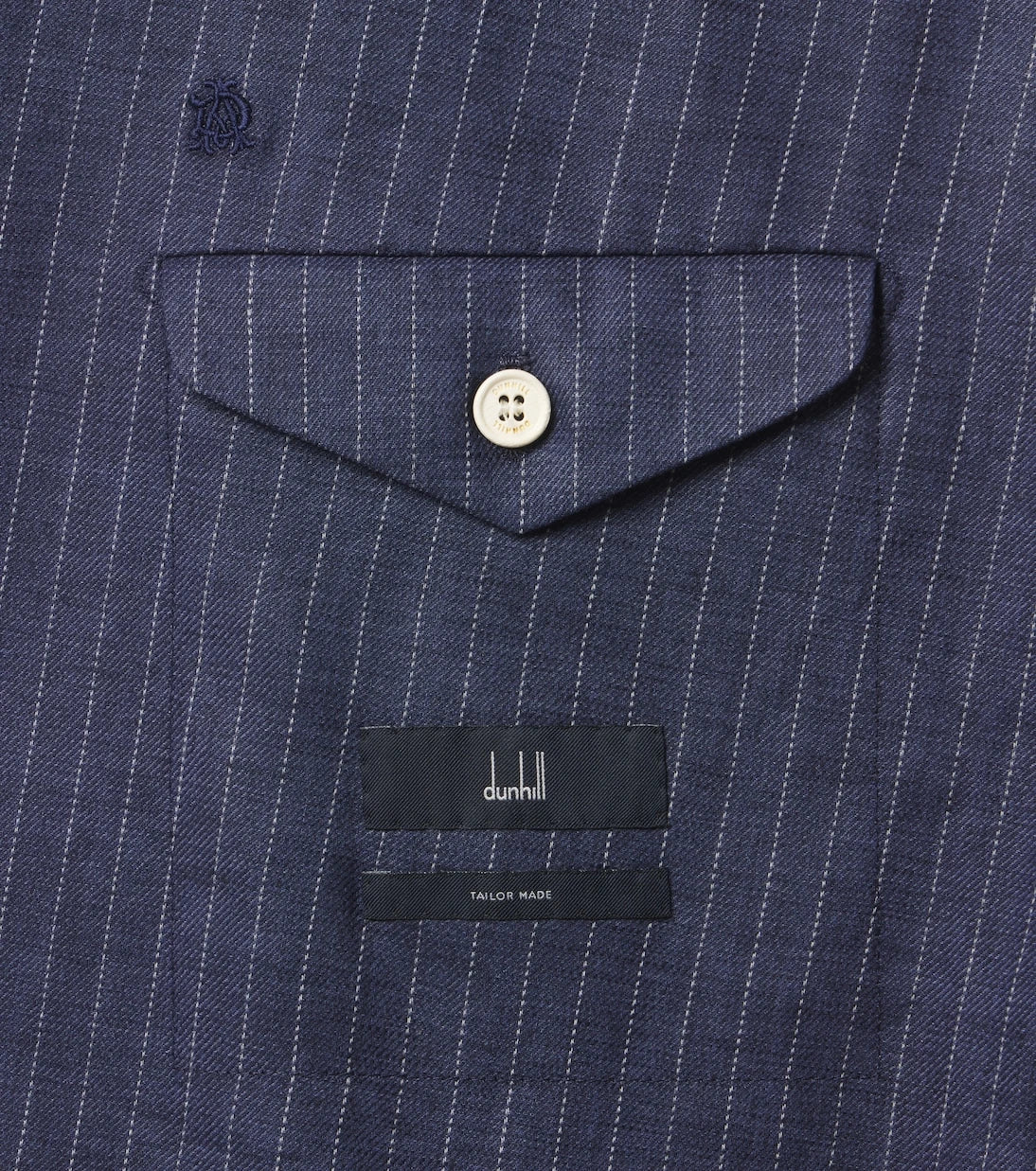 Dunhill - Pinstripe double-breasted linen blazer