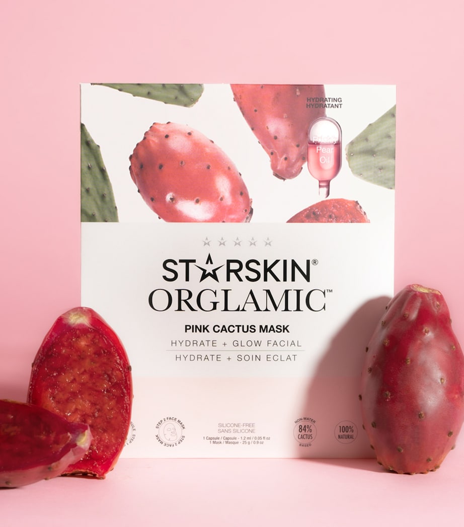 STARSKIN Orglamic Pink Cactus Face Mask (Pack of 4)