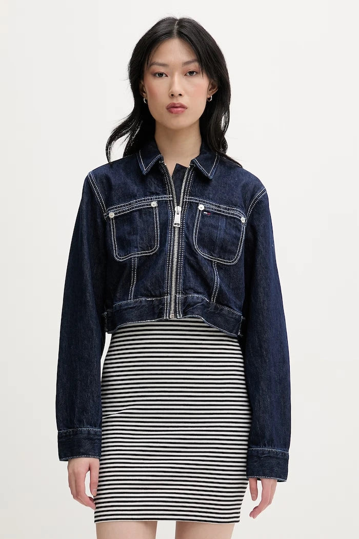 Tommy Jeans geçiş mevsimi kadın denim ceket