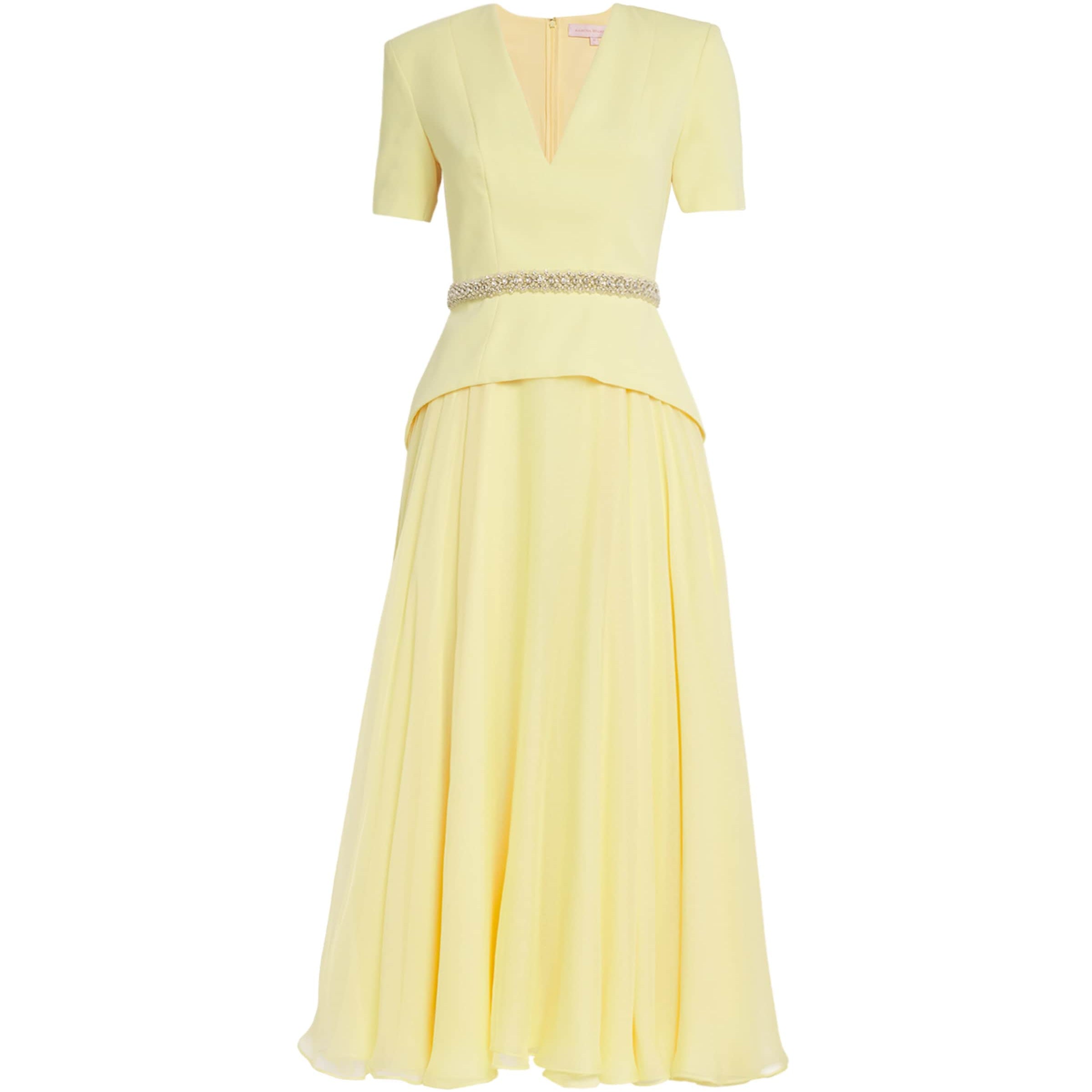 Silk-Blend Linda Midi Dress