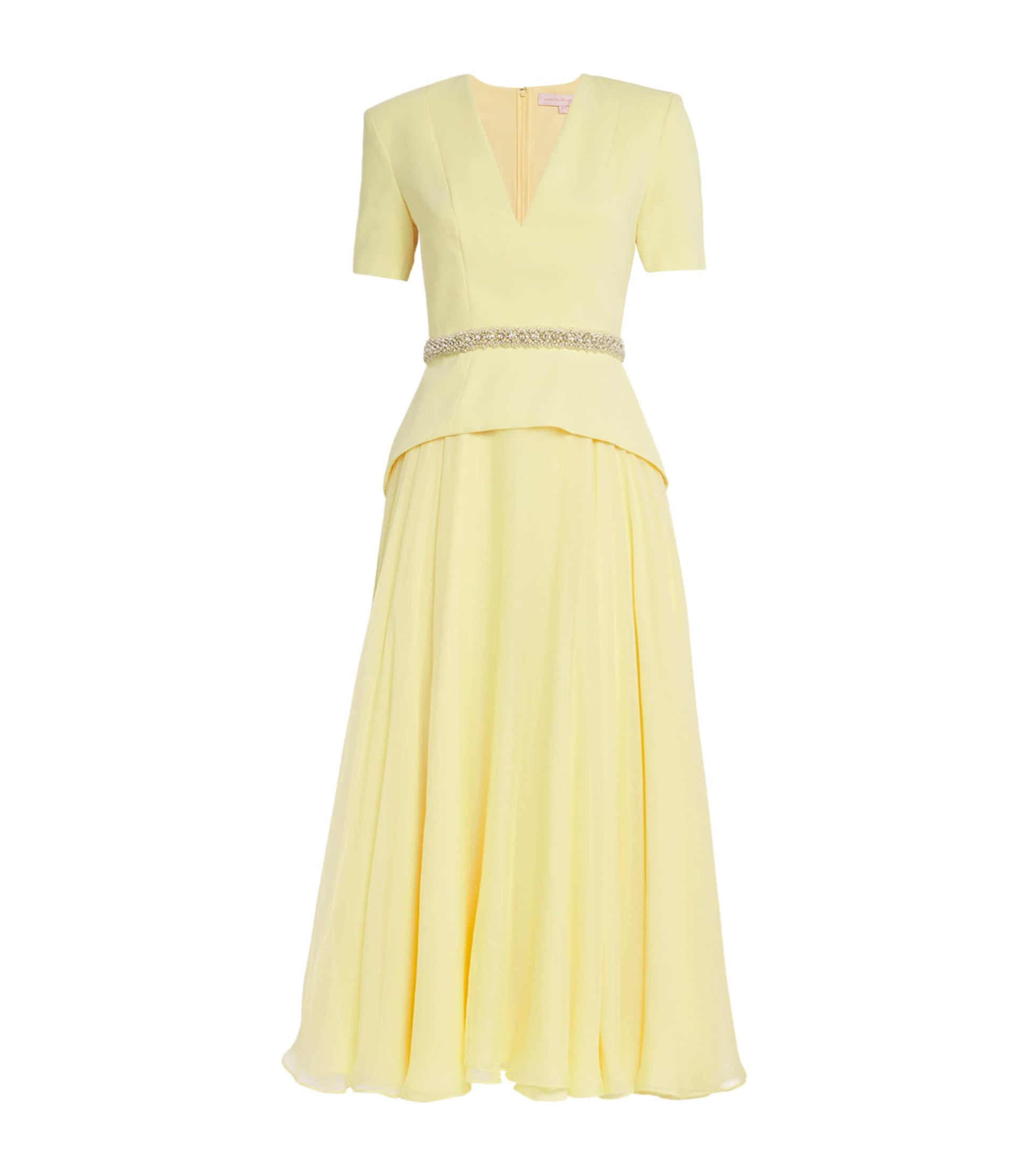 Silk-Blend Linda Midi Dress