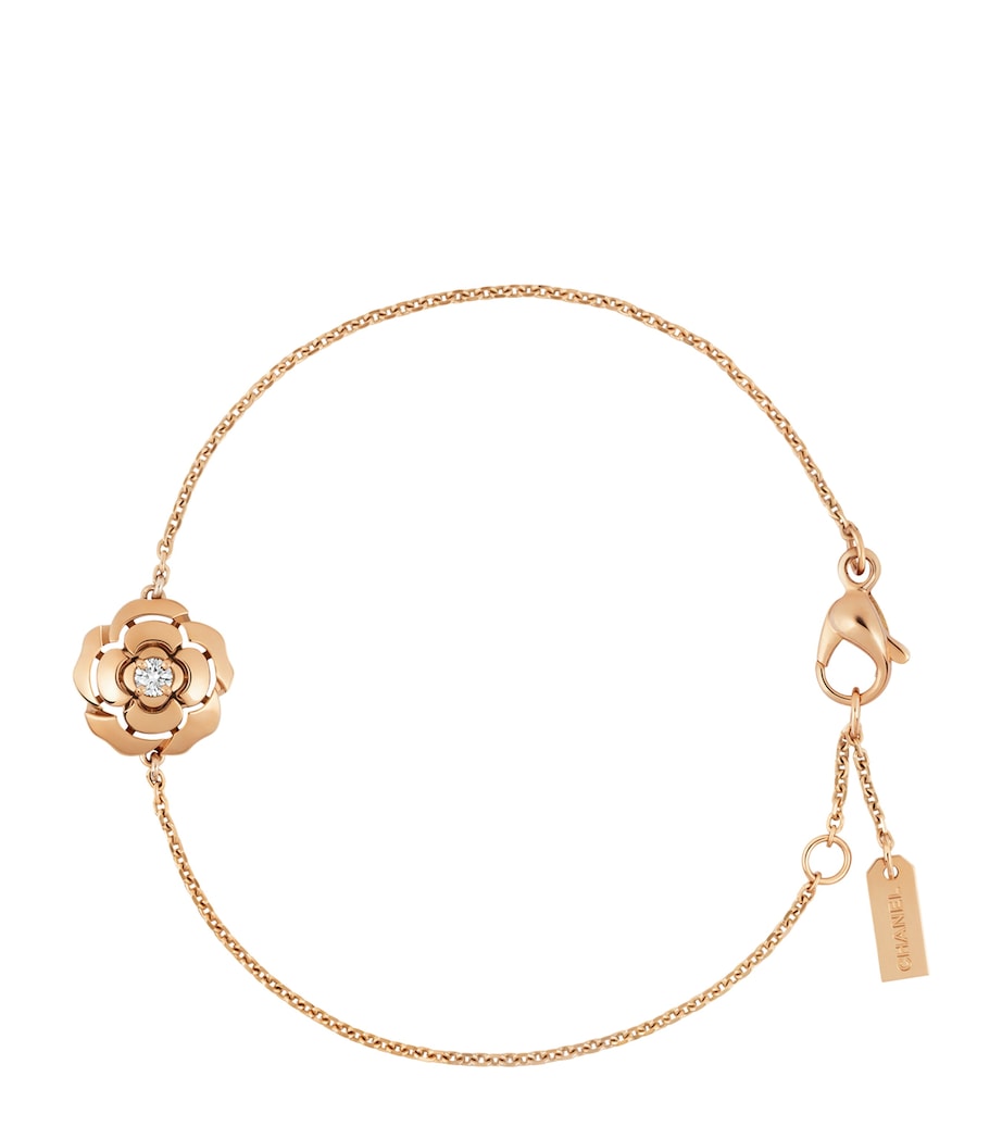 CHANEL Rose Gold and Diamond Extrait de Camélia Bracelet