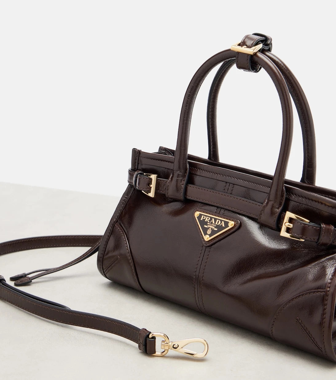 Prada - Prada Bonnie Mini deri el çantası