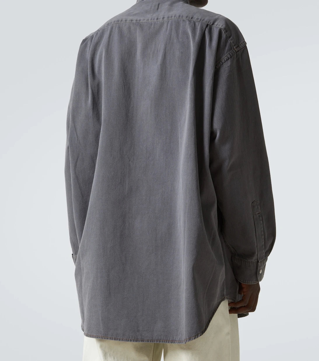 Miu Miu - Logo oversized chambray shirt