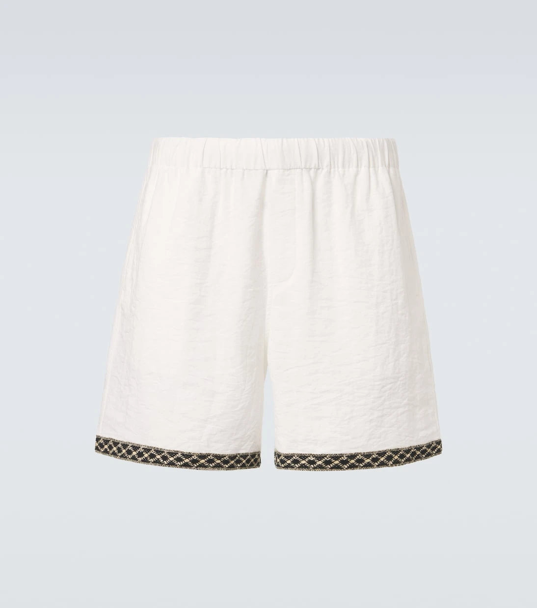 Commas - Crochet-trimmed shorts