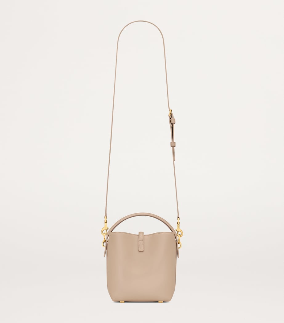 Beige Mini Calfskin Le 37 Bucket Bag