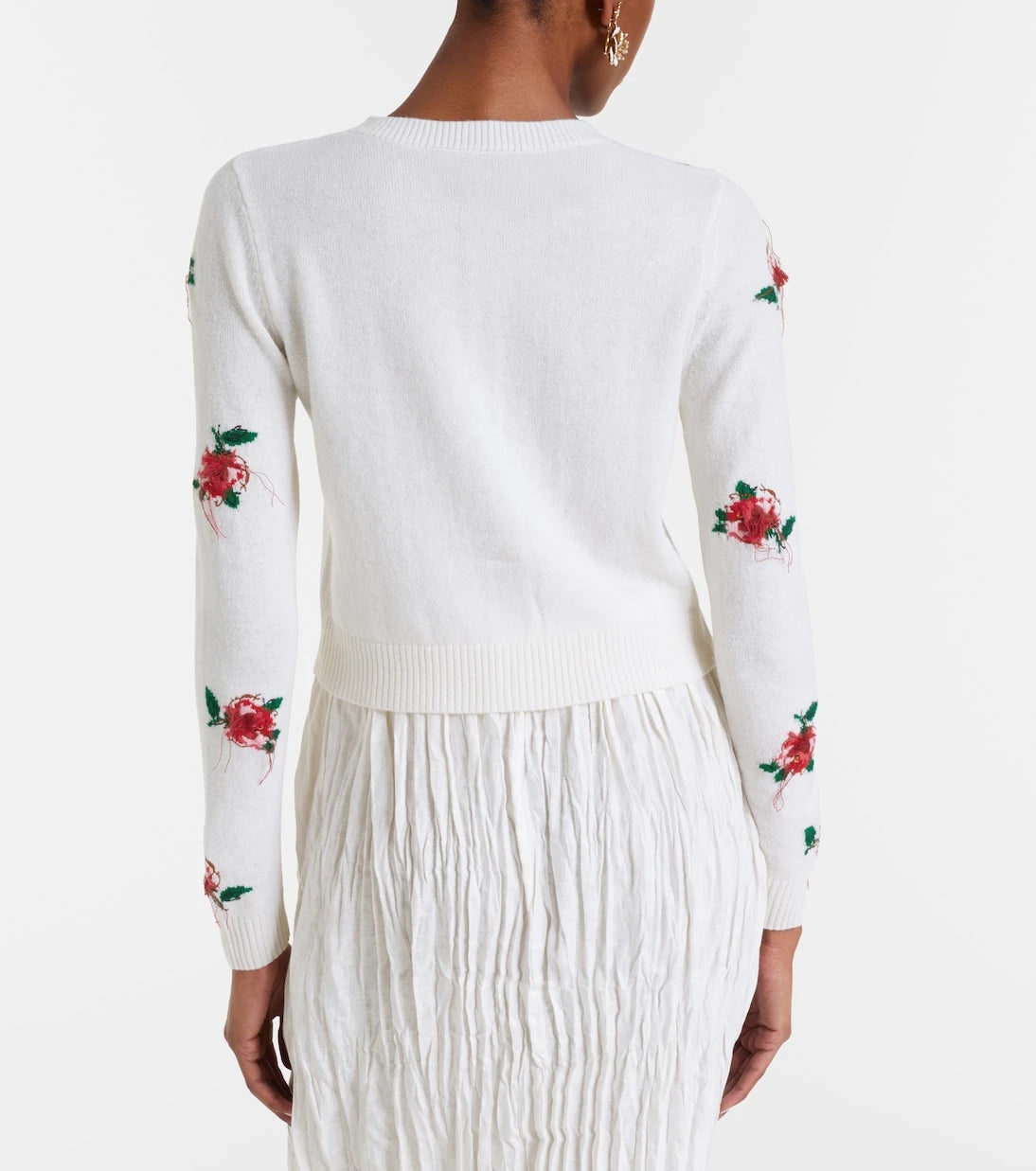 Shushu/Tong - Floral wool cardigan