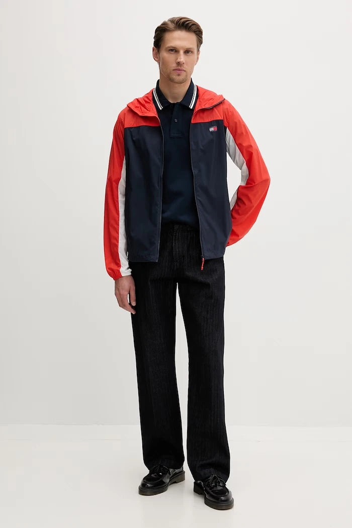 Tommy Jeans тениска с яка мъжка от памук