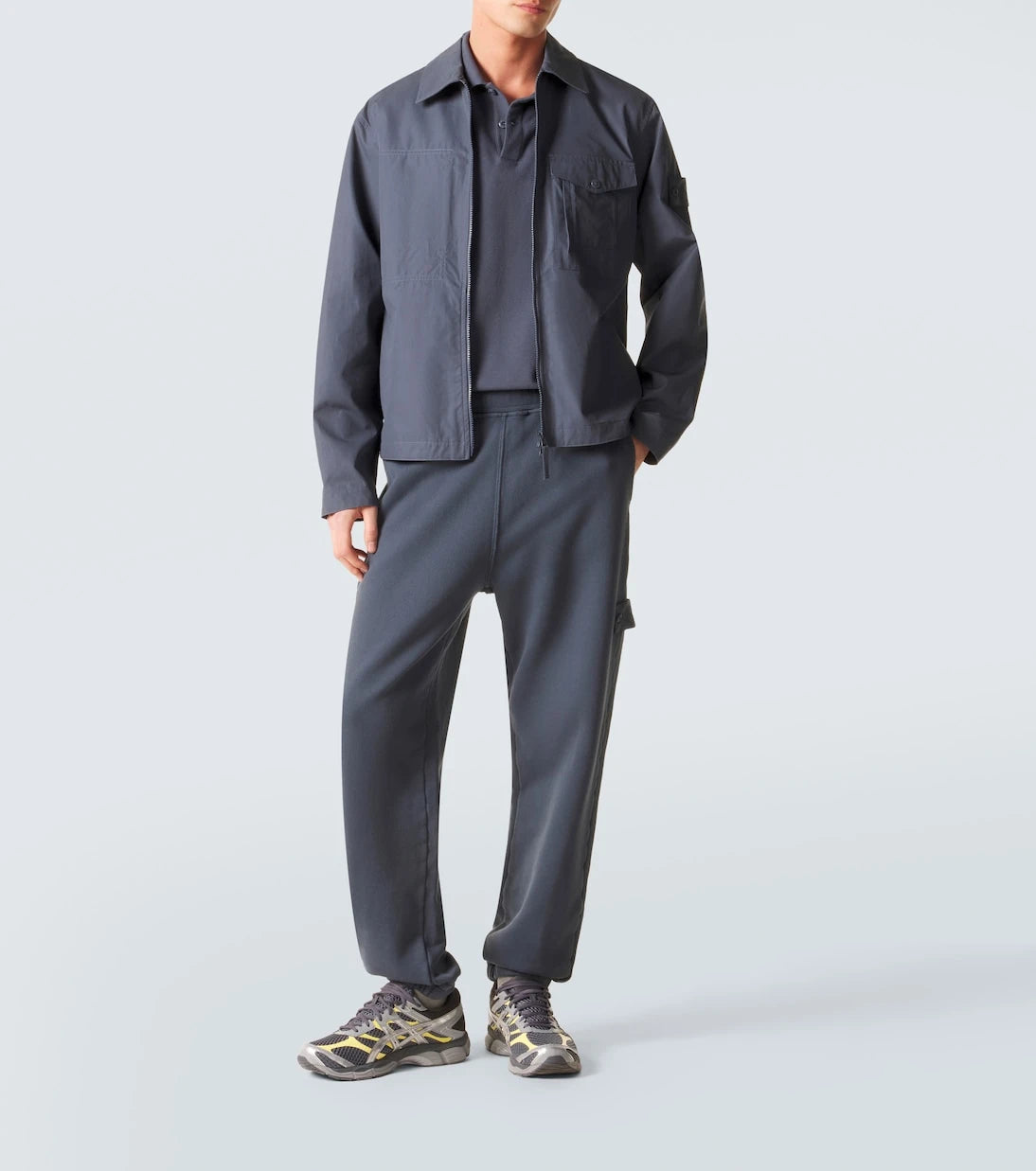 Stone Island - بنطلون رياضي قطني