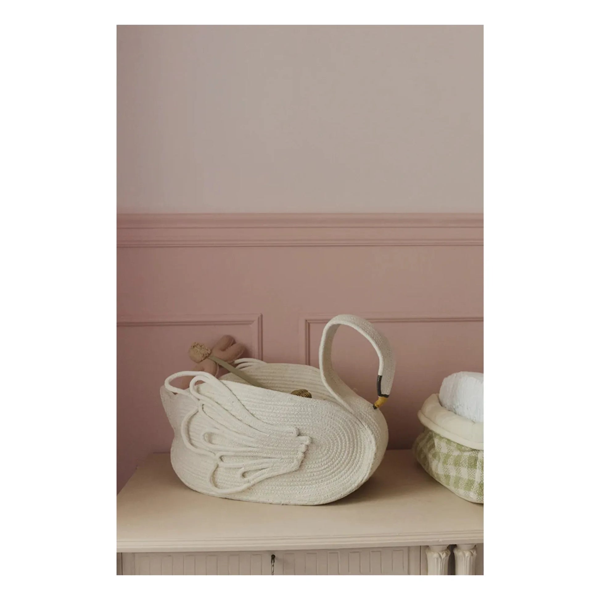 Lorena Canals - Cygne storage basket | White