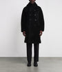 Polo Ralph Lauren Black Shearling Cabot Overcoat