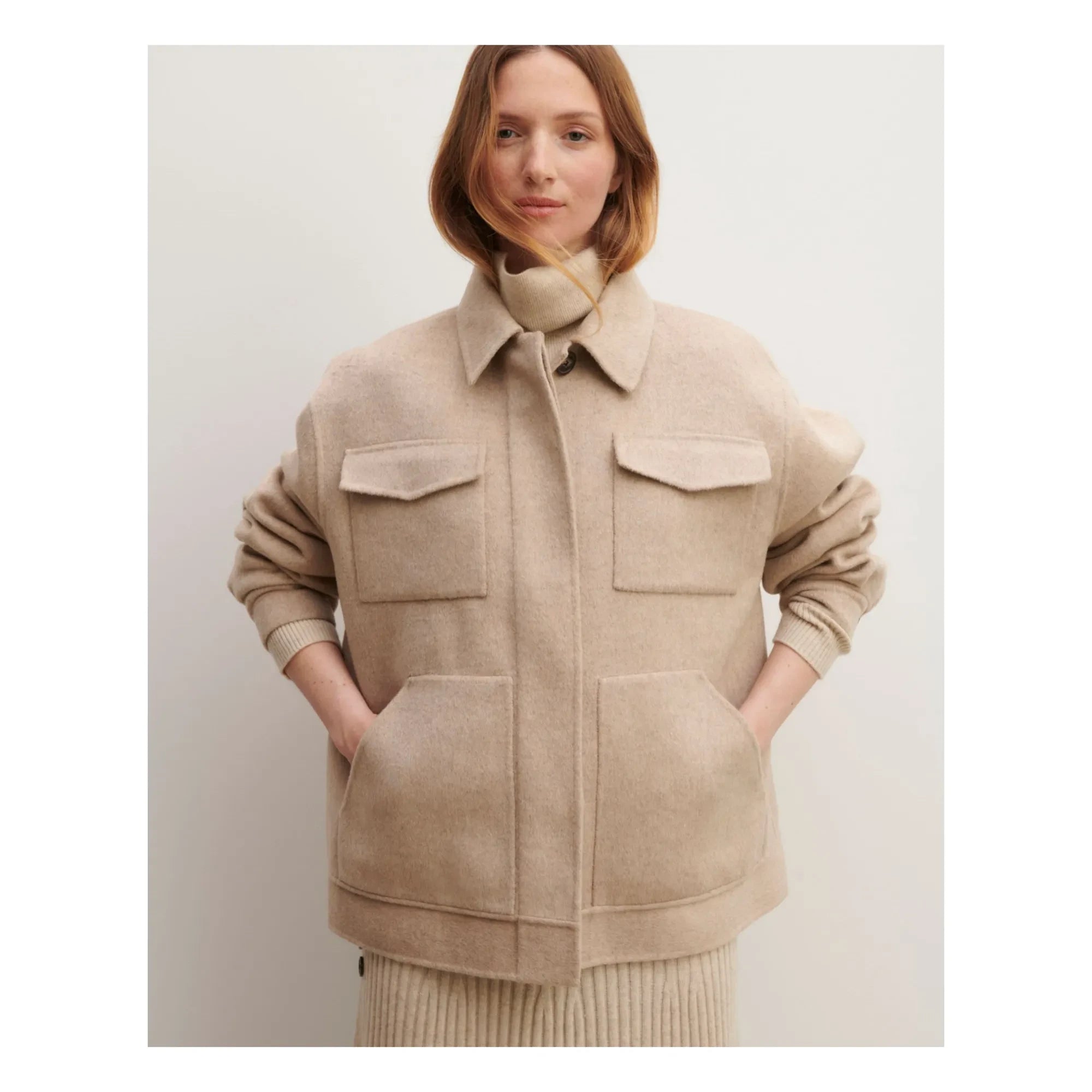 Bompard - Double-faced Wool Jacket | Beige