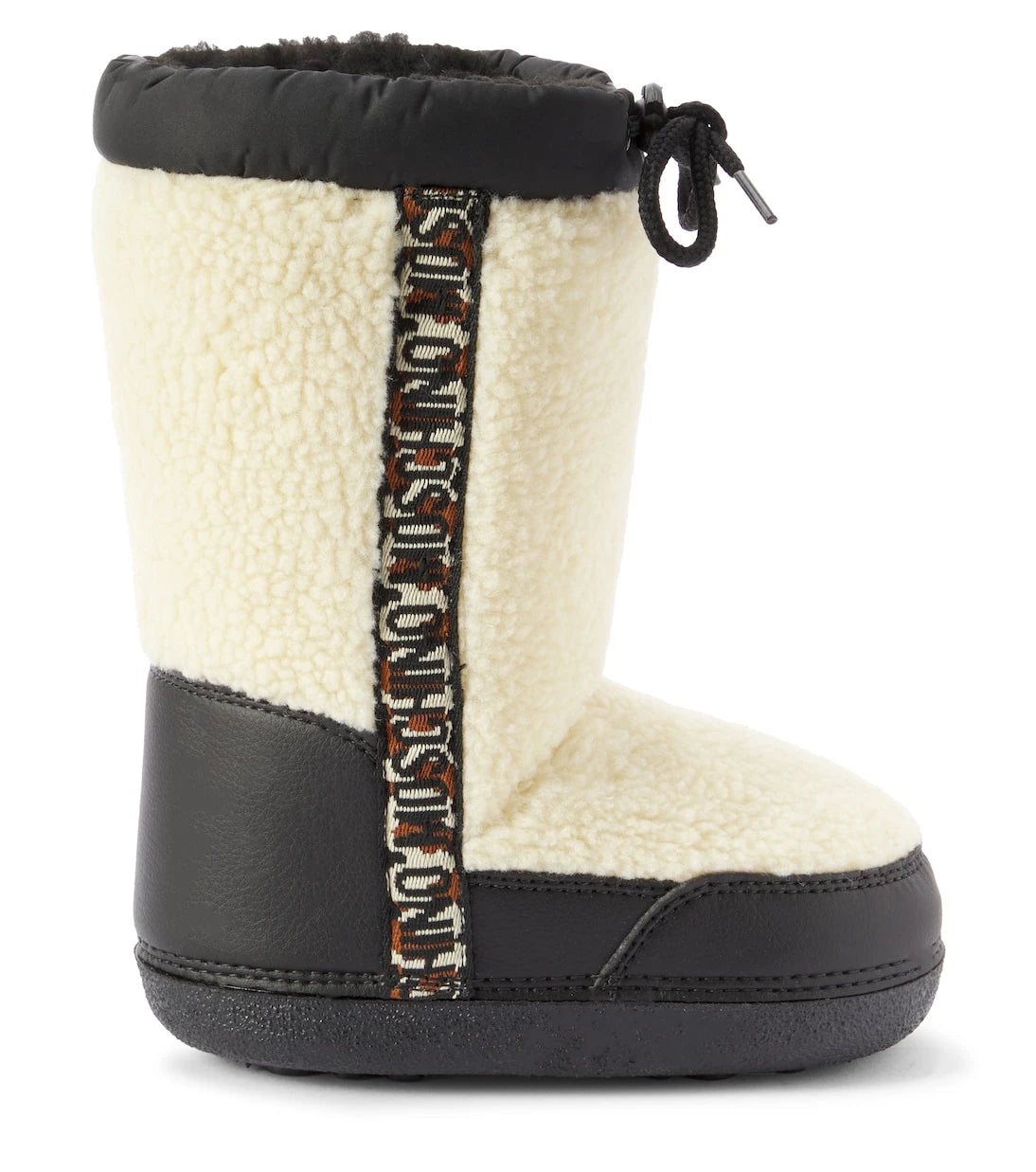 Moschino Kids - Faux shearling-lined snow boots