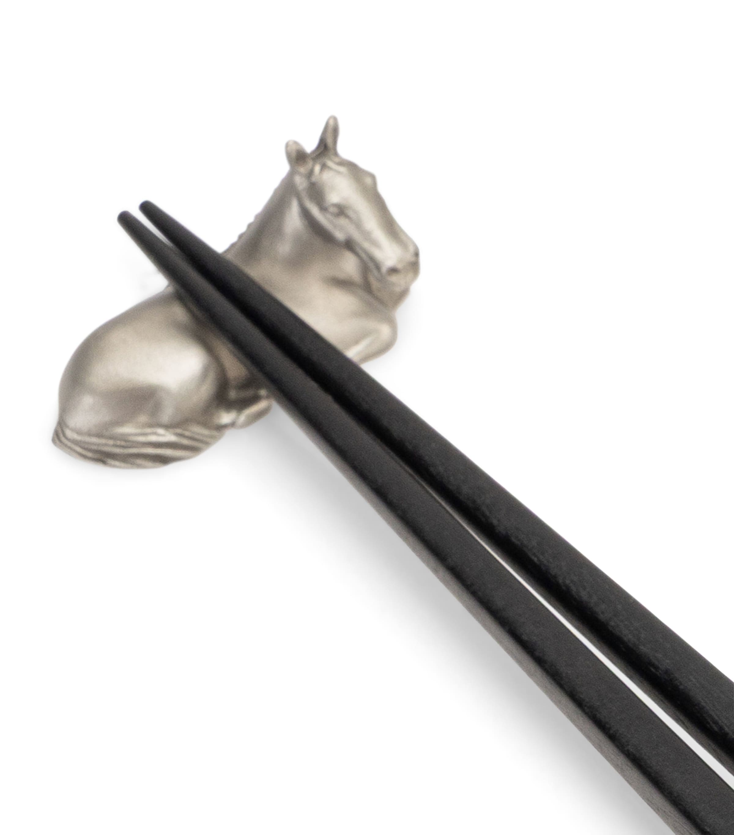 Royal Selangor Pewter Horse Chopsticks and Rest Set