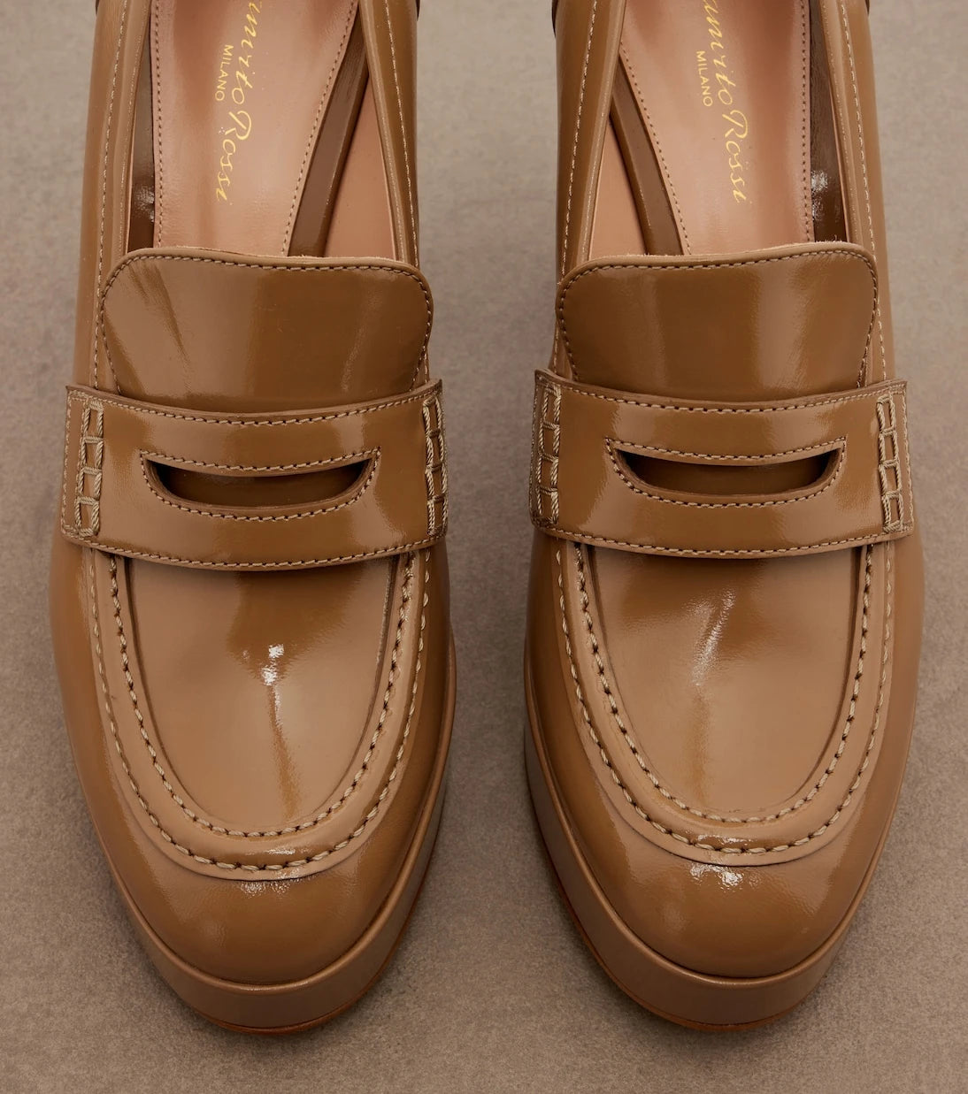 Gianvito Rossi - Jenna leather loafer pumps