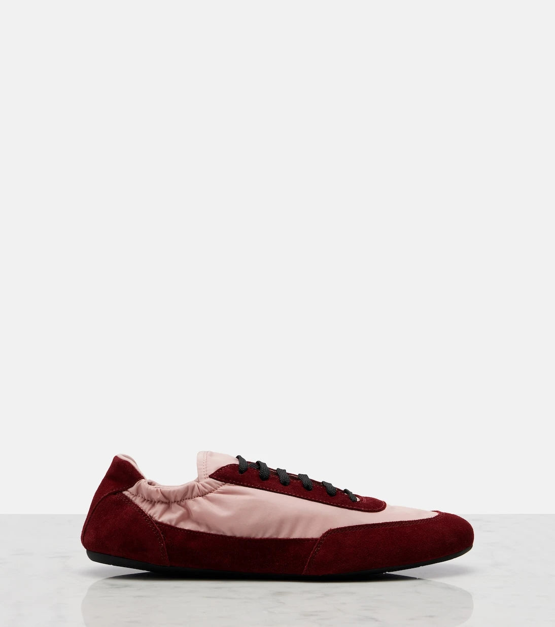 Prada - Collapse Re-Nylon and suede sneakers
