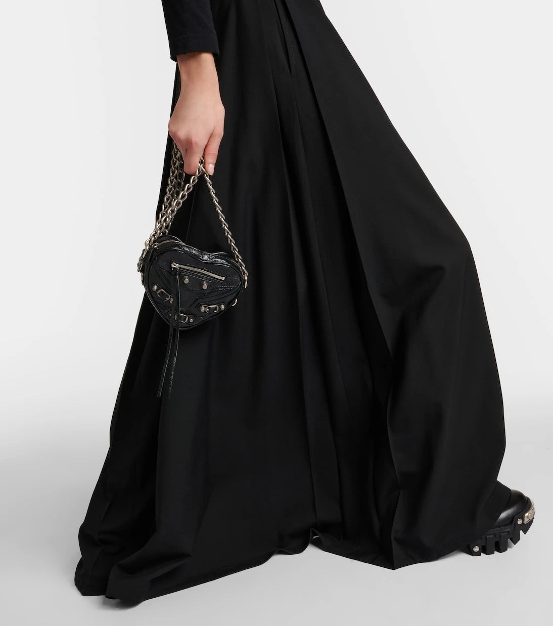 Balenciaga - Hybrid wool skirt with pants