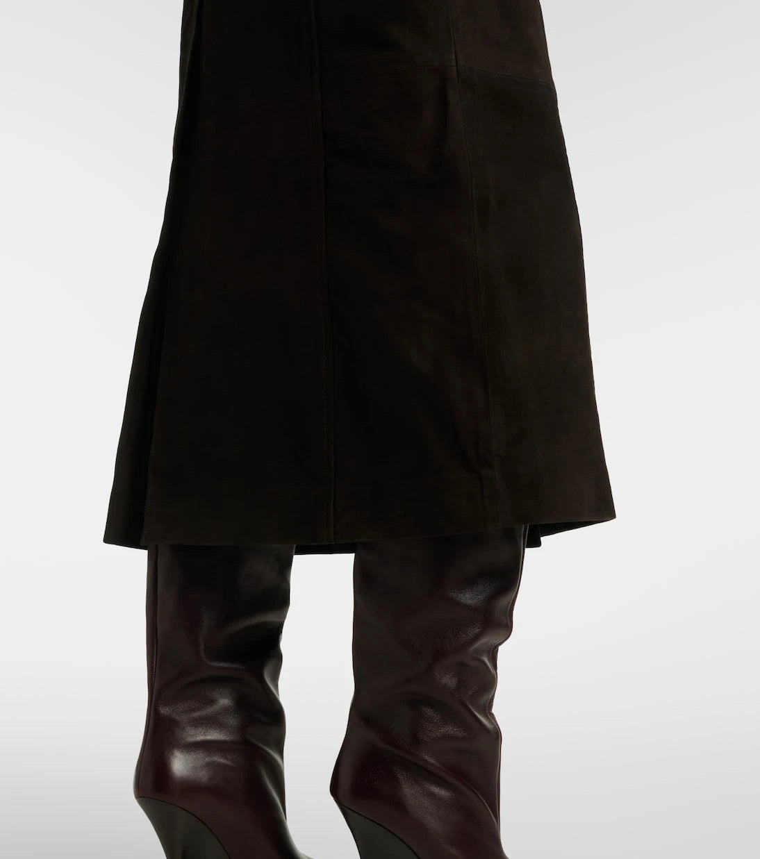 Rotate - Double-breasted suede coat