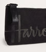Black Cotton Logo Coin Purse