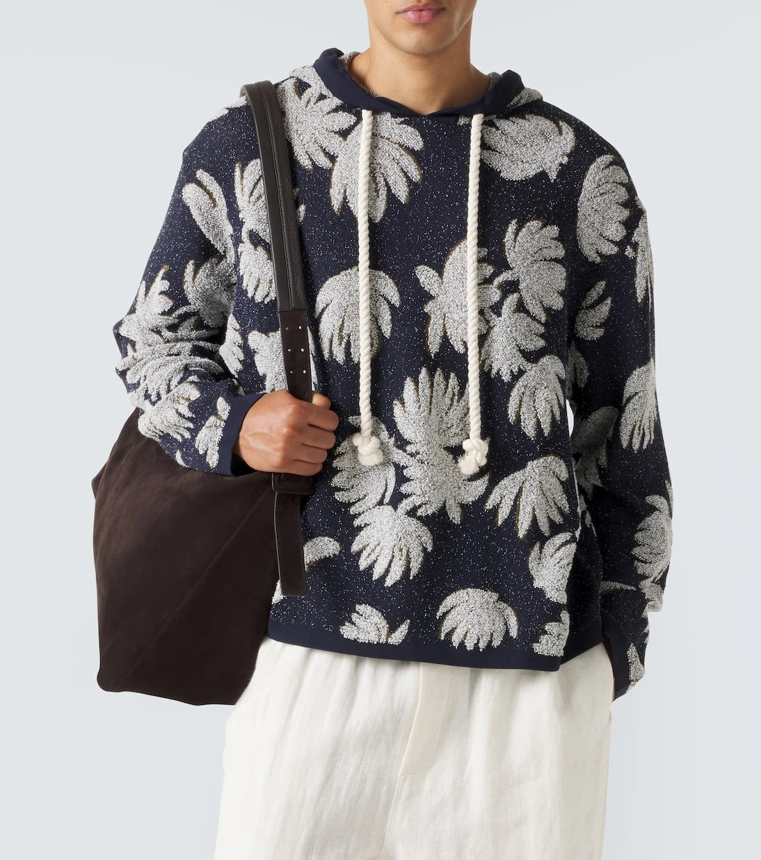 Commas - Jacquard terry hoodie