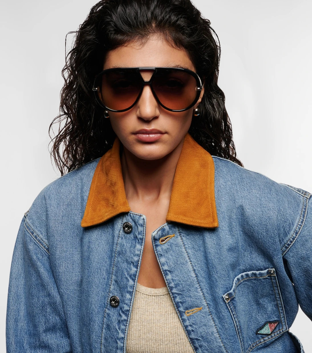 Bottega Veneta - Drop aviator sunglasses