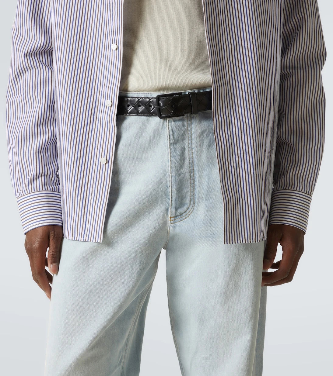 Bottega Veneta - Intrecciato leather belt