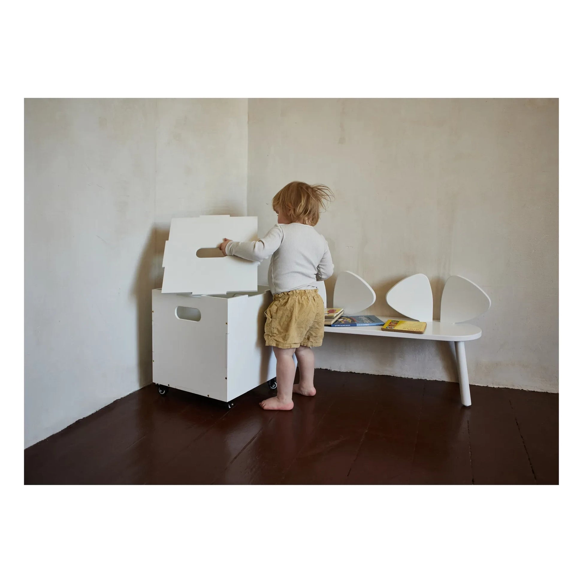Nofred - Mouse bench in oak | White