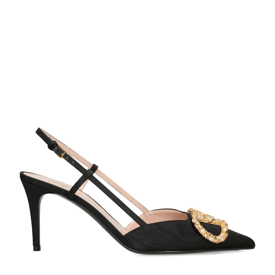 Valentino Garavani Multi VLogo Strass Slingback Pumps 80