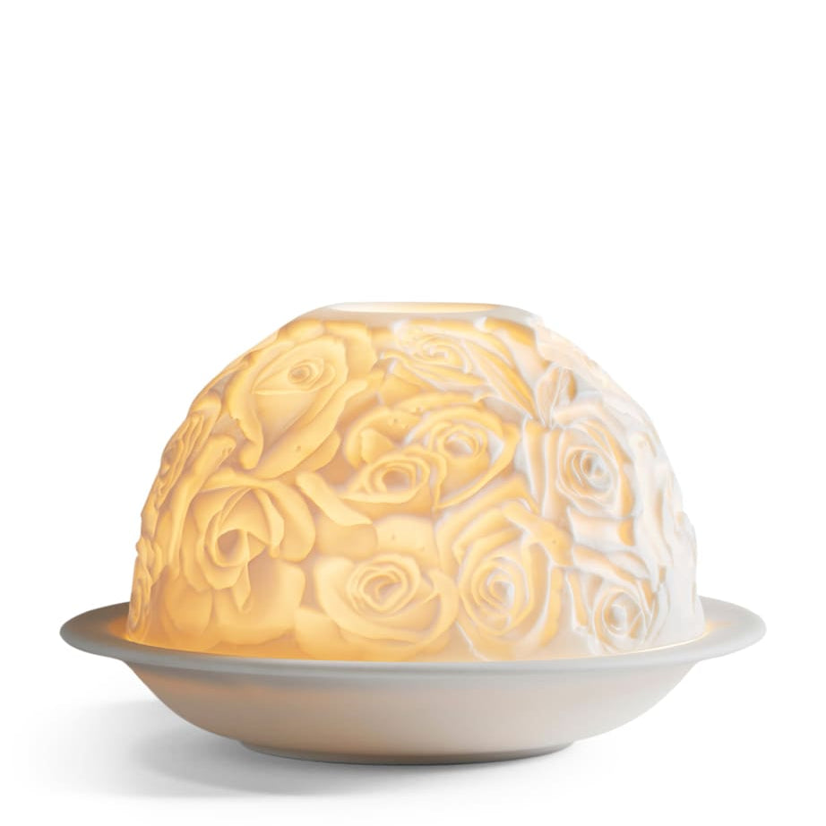 Bernardaud Roses LED Votivelight Lithophane