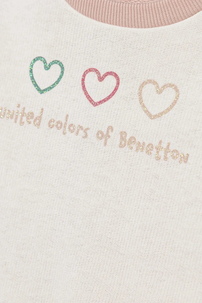United Colors of Benetton çocuk pamuklu sweatshirt