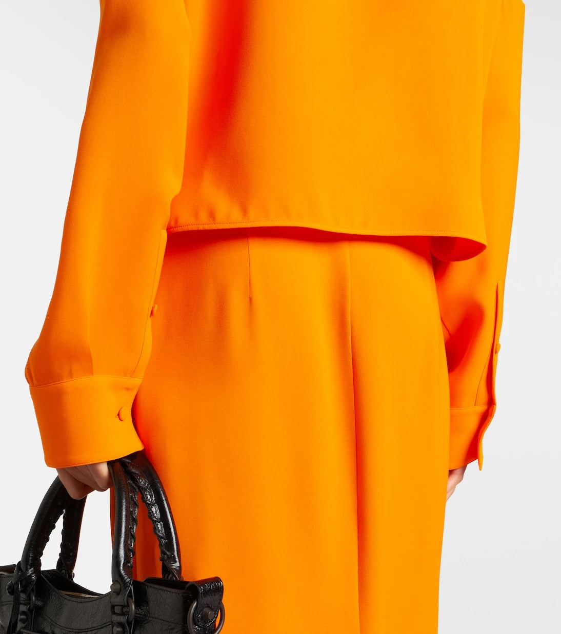Balenciaga - Off-shoulder silk gown