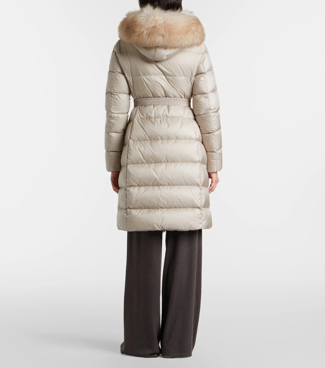 Moncler - Boedic shearling-trimmed down coat
