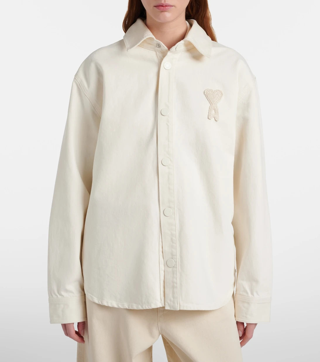Ami Paris - Ami de Cœur cotton twill overshirt