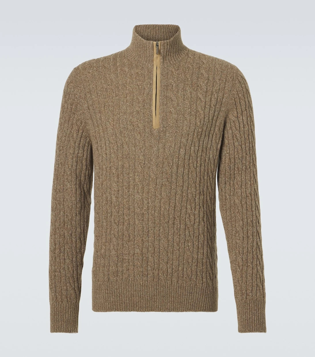 Loro Piana - سترة كشمير نصف سحاب بنمط الكابل