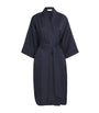 Navy Silk Sabine Long Robe