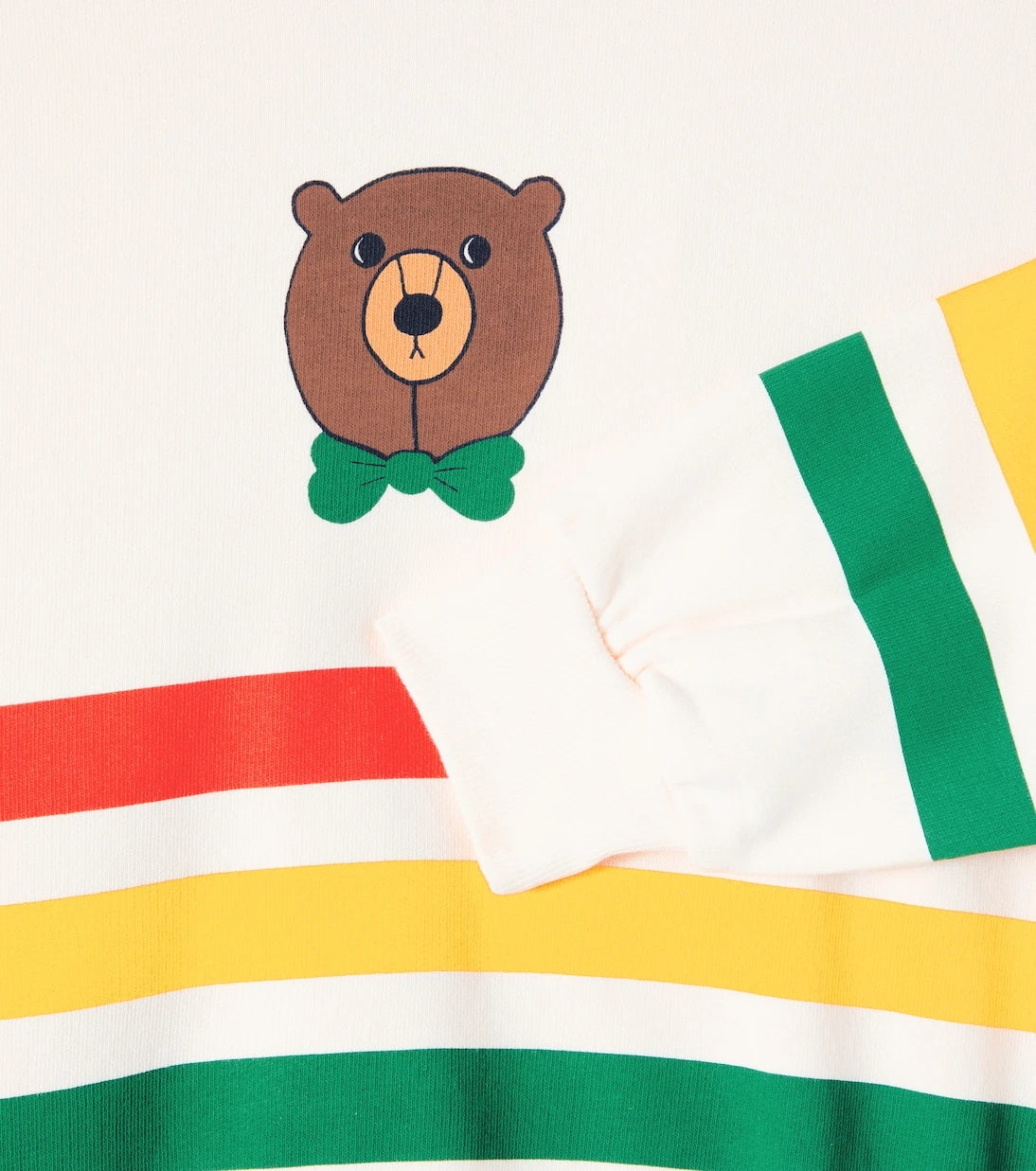 Mini Rodini - Bear striped cotton jersey sweatshirt
