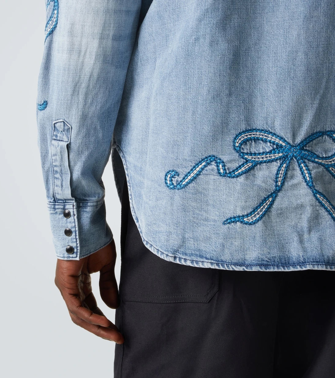 Acne Studios - Embroidered denim shirt