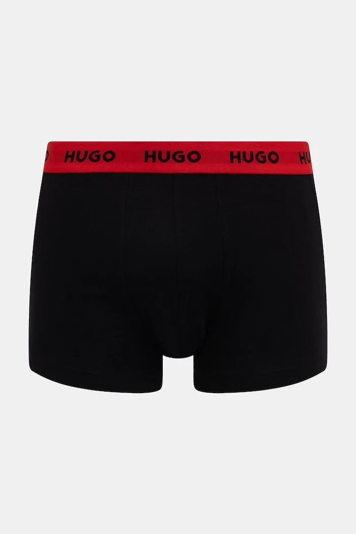 HUGO erkek pamuk elastan boxer şort TRIPLET DESIGN 3'lü set