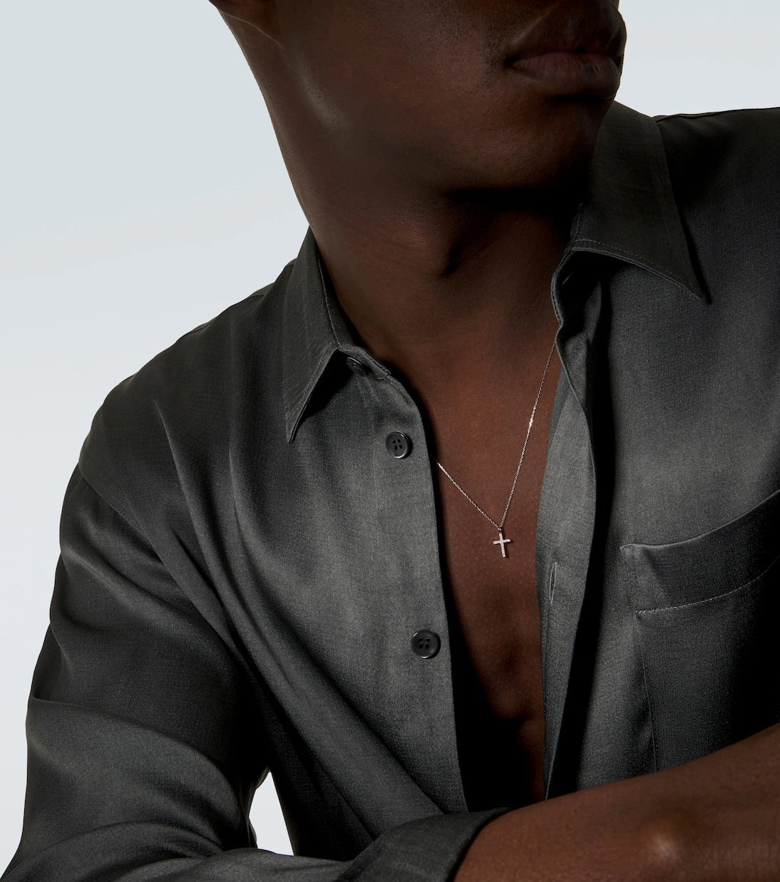 Mateo - 14kt white gold pendant necklace with diamonds