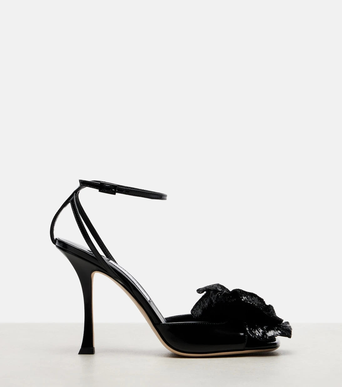 Jimmy Choo - Mimmi floral-appliqué leather sandals