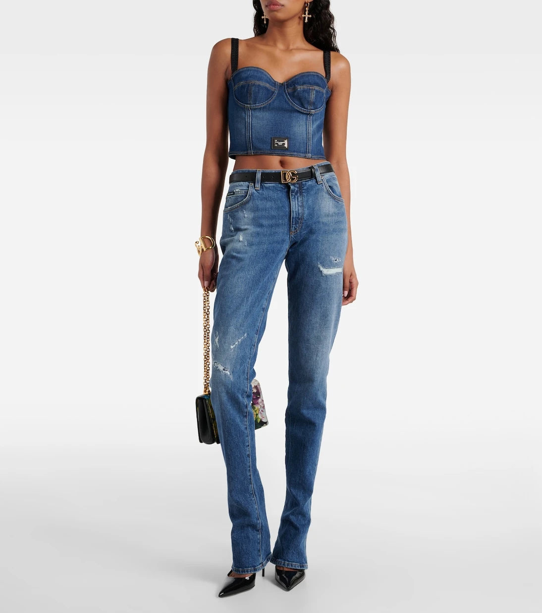 Dolce&Gabbana - Denim bustier