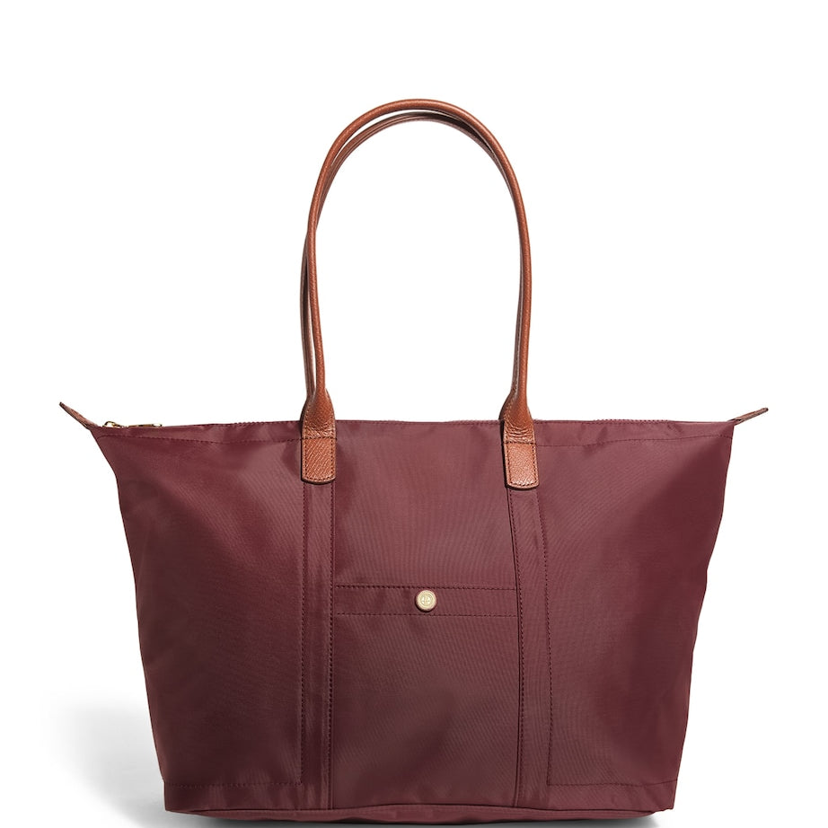 Red Medium Nylon Tote Bag